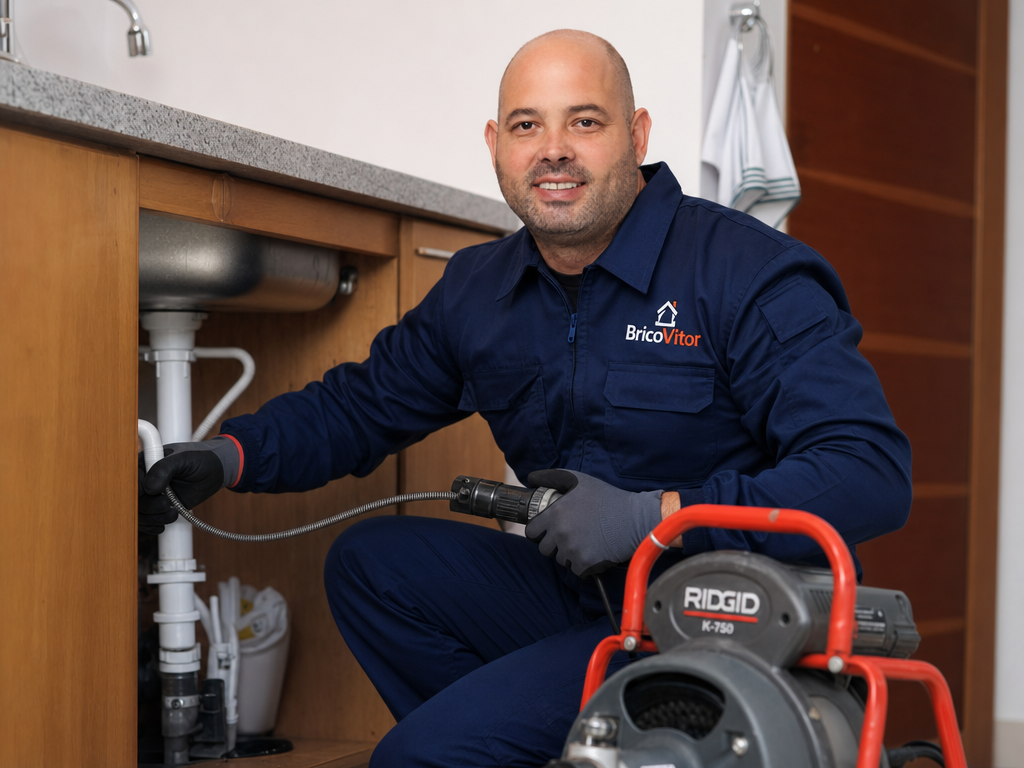 Técnico canalizador BricoVitor ao domicílio